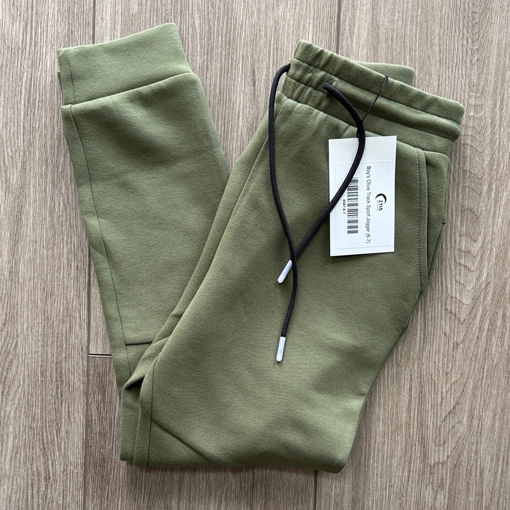 Olive Green Kids Jogger Pants
